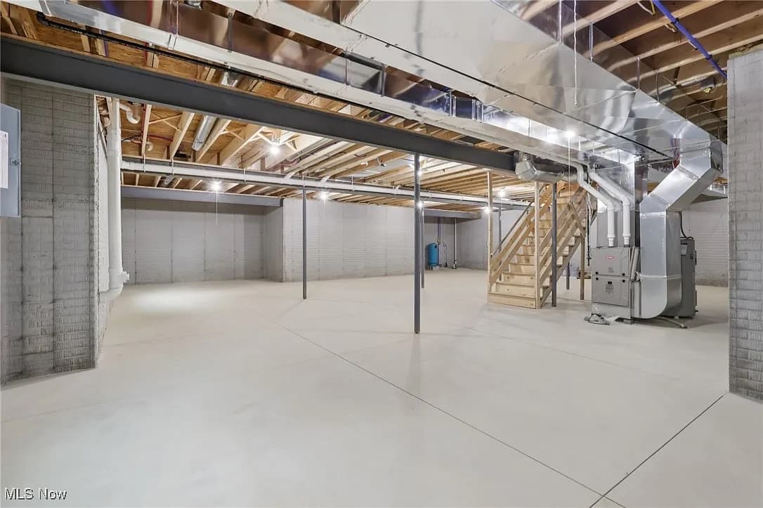 Finished basement in a Henderson Homes build