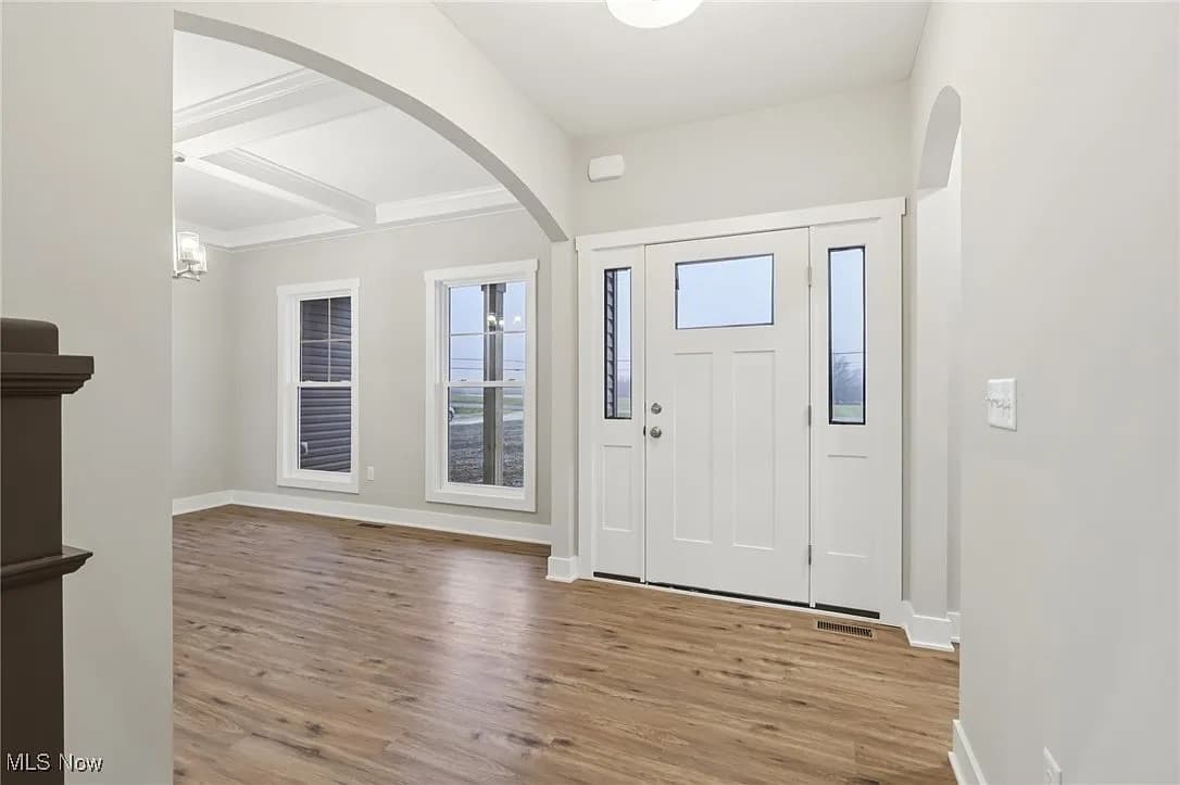 Hallway detail in a Henderson Homes build