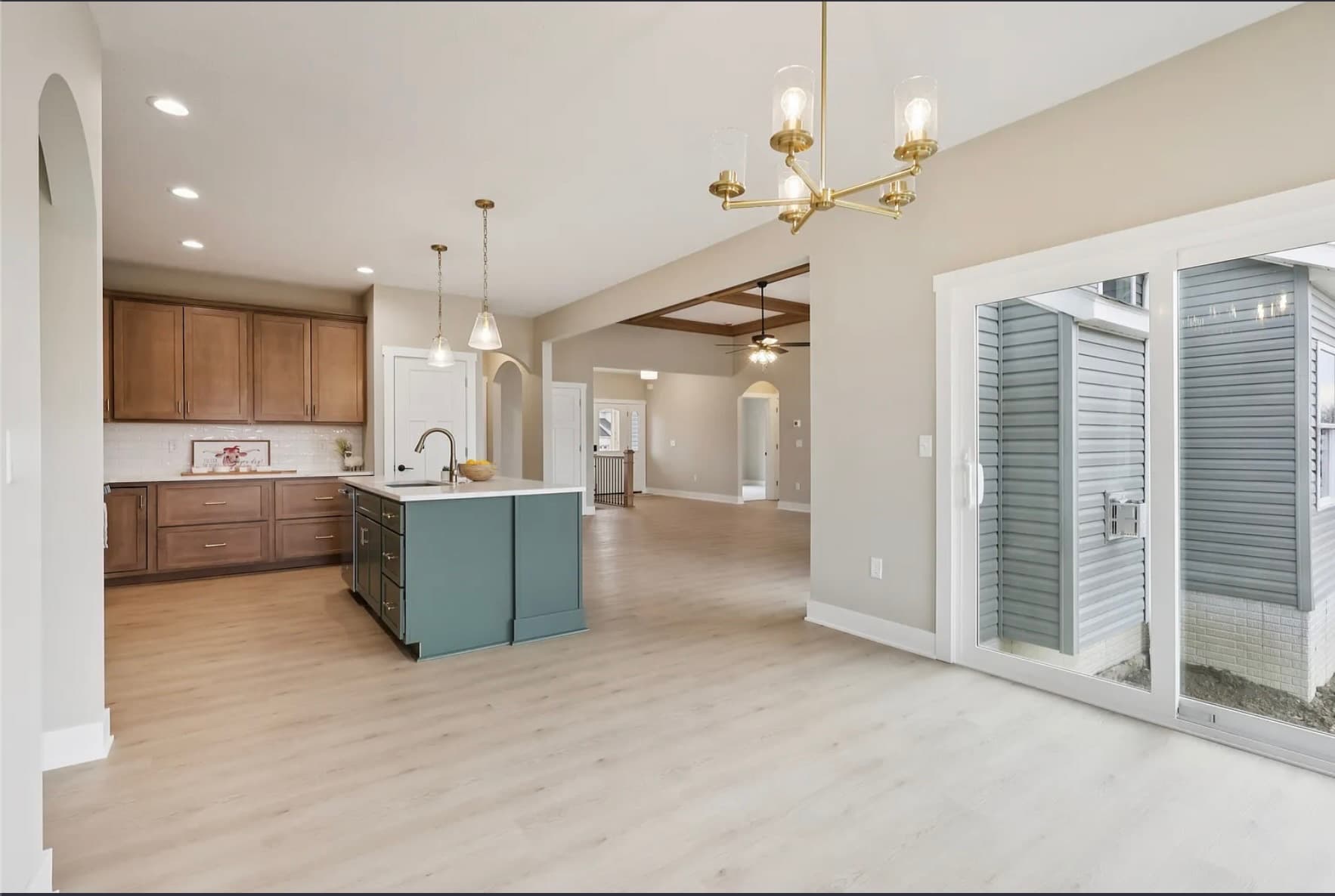 Hallway and stair detail in a Henderson Homes build