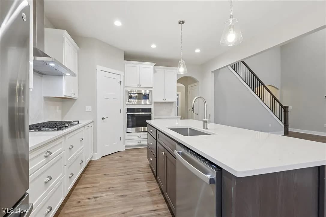 Kitchen detail in a Henderson Homes build