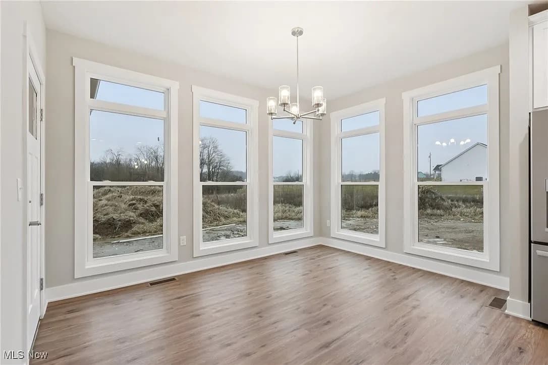Sunroom in a Henderson Homes build
